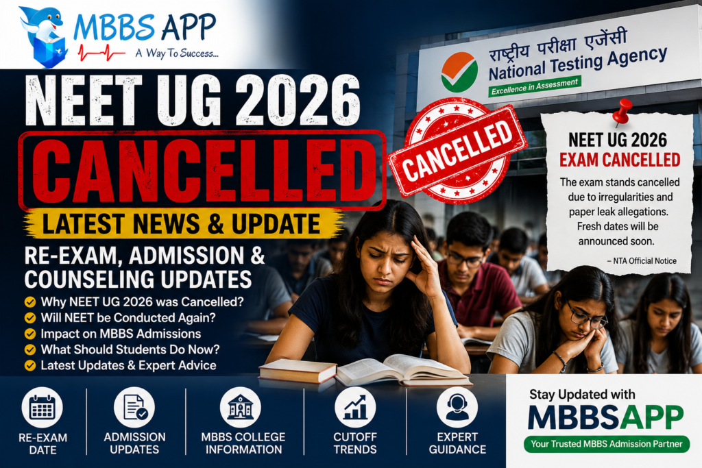 NEET UG 2026 Exam Cancelled