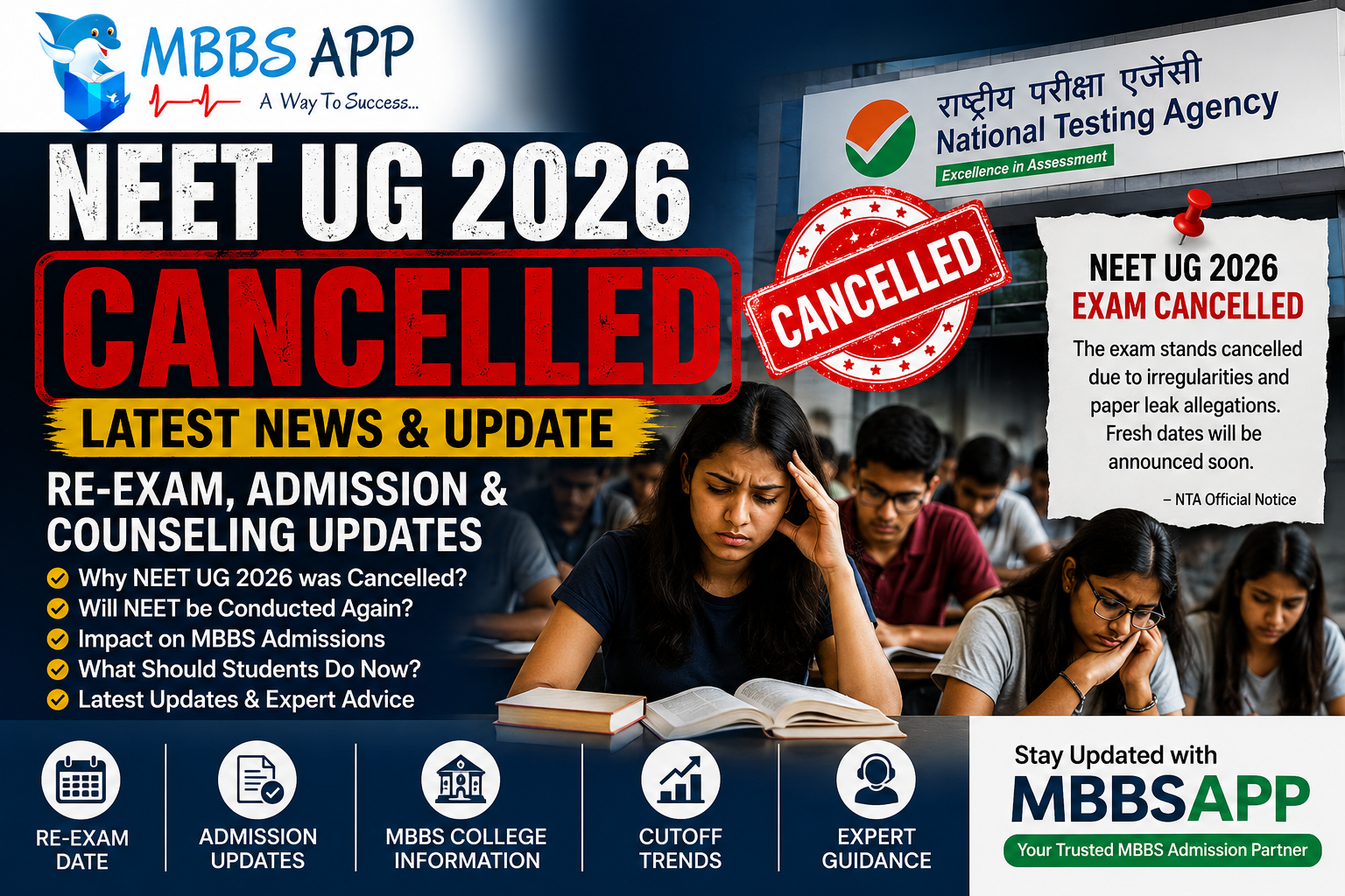 NEET UG 2026 Exam Cancelled